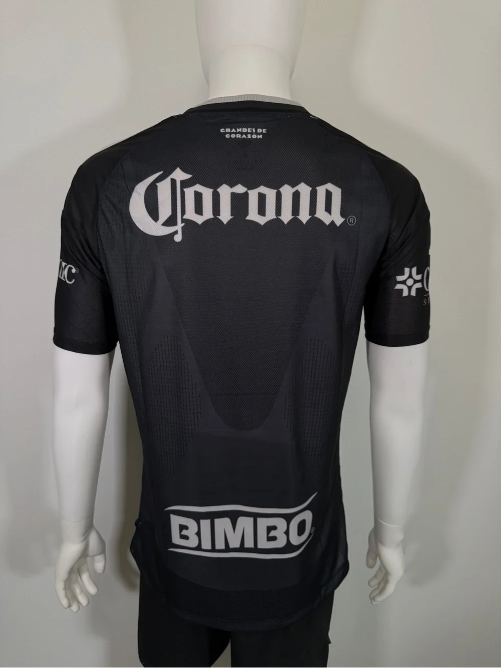 adidas Black Caliente Men's Soccer Jersey with White Logos
